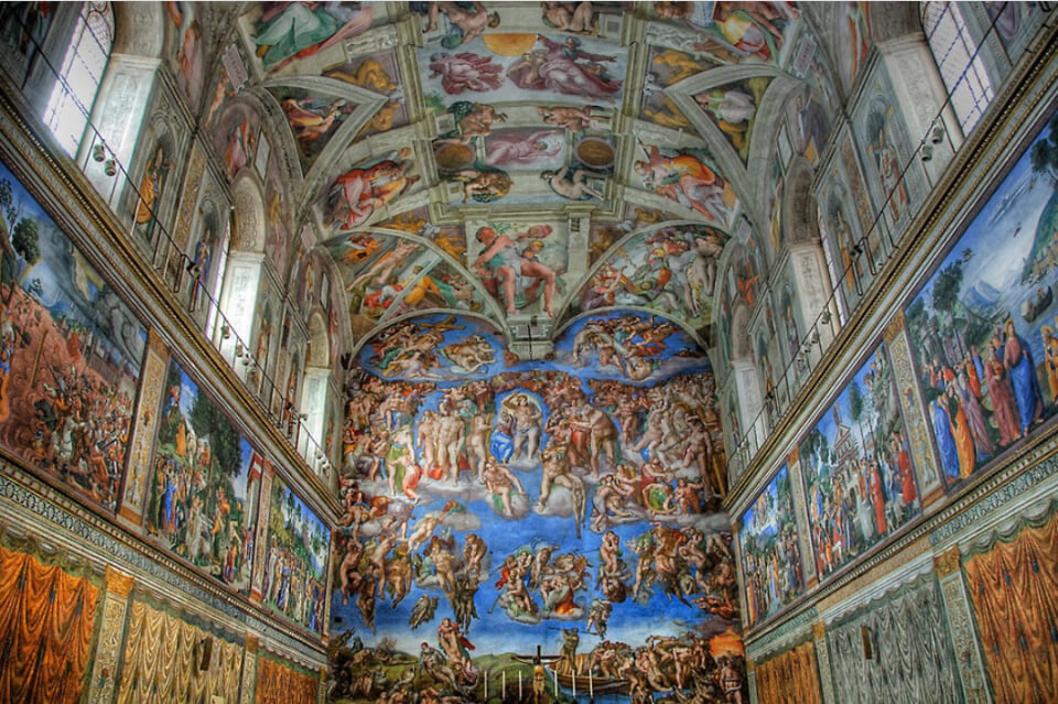 Los 10 mejores museos del mundo: Capilla Sixtina en los Museos del Vaticano