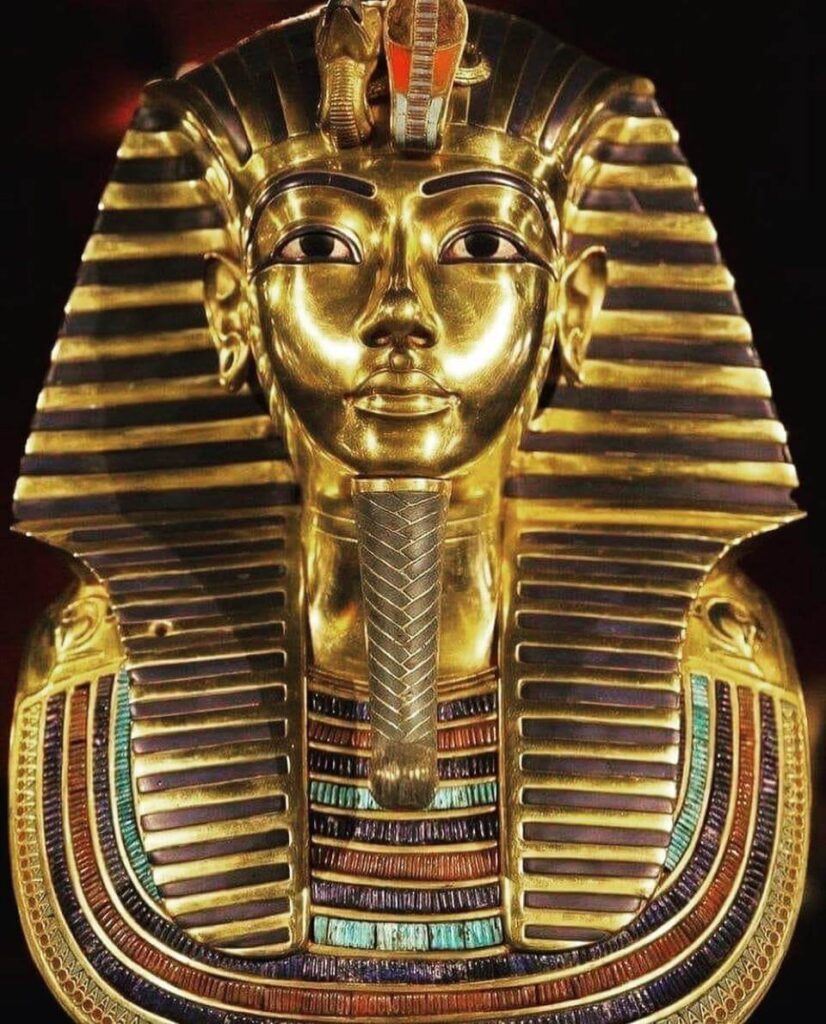 Máscara de Tutankhamon, Museo del Cairo, en Egipto
