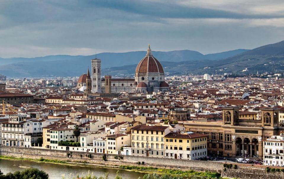 Vista de la ciudad desde la Piazzale Michelangelo